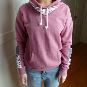 Pink Love Cowel Neck Sweatshirt
